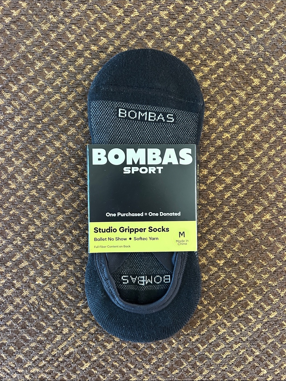 Bombas Sport Women's Studio Gripper Ballet No Show Socks